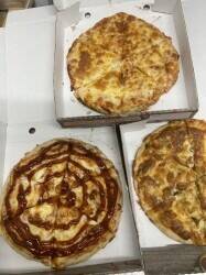Fish and chips with kebab and pizza