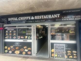 Indian restaurant bar and fish and chips