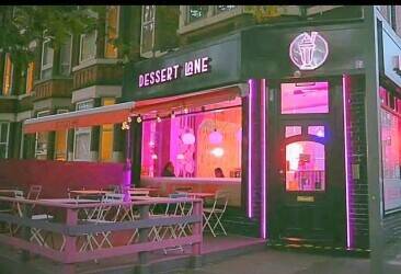 Busy Dessert shop and shisha bar located near universities