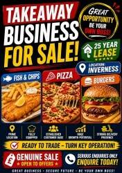 Traditional Fish and Chip Shop/Takeaway business for Sale in Inverness