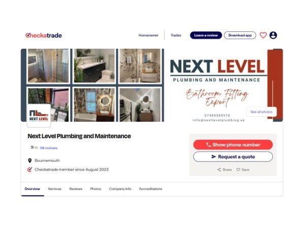 Next Level Opportunity – Exceptional Plumbing & Bathroom Fitting Business!