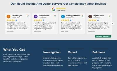 Damp and Mould Surveying/Testing Company for Sale. London and South West. Est 2022. Damp and Mould Surveying/Testing Company for Sale. London and South West. Est 2022.