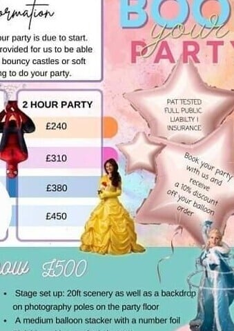 Childrens Party company for sale Dudley West Midlands