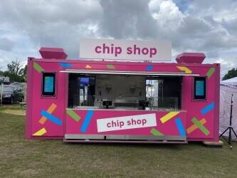 Fish & Chips business converted shipping container for sale Fish & Chips business converted shipping container for sale