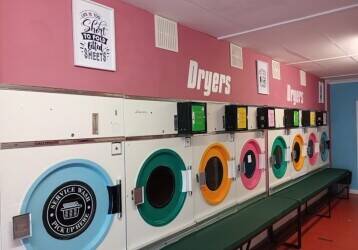 Hands off established coin operated laundrette