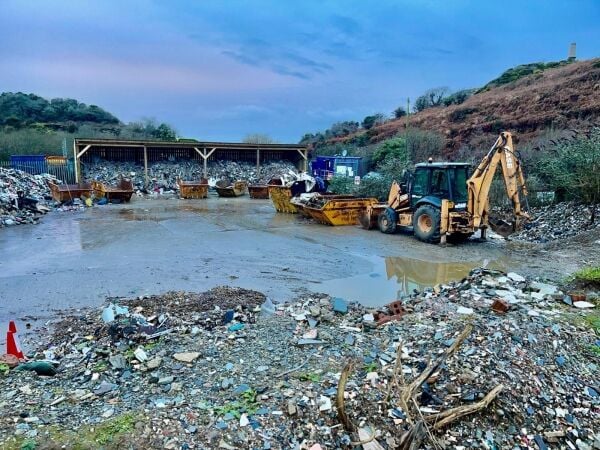 Freehold Waste Management & Skip Hire Business Located Near Tintagel, Cornwall