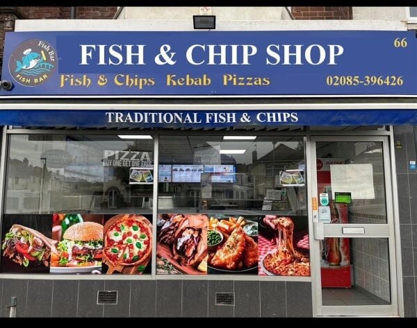 Modern purpose-built fish & chip shop, Birmingham Modern purpose-built fish & chip shop, Birmingham