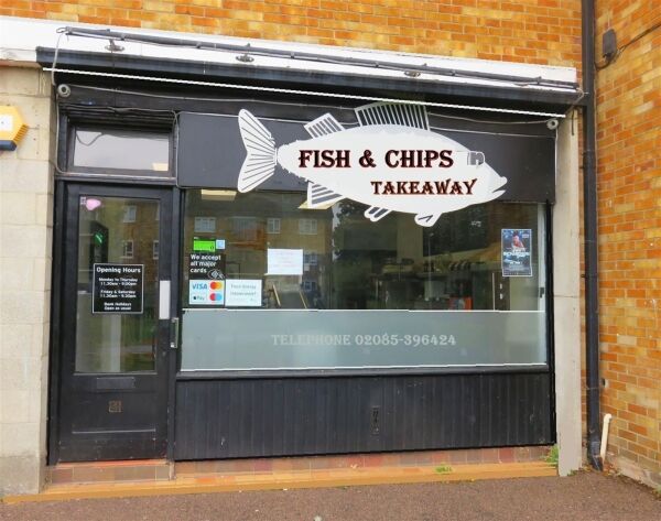 Well-fitted fish & chip shop, Colchester council estate Well-fitted fish & chip shop, Colchester council estate