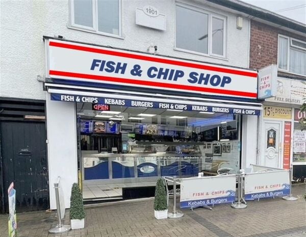Long-established fish & chip shop with 3-bed flat, Leicester Long-established fish & chip shop with 3-bed flat, Leicester