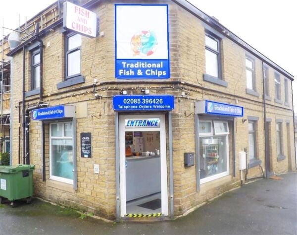 Unopposed village fish & chip shop near Halifax