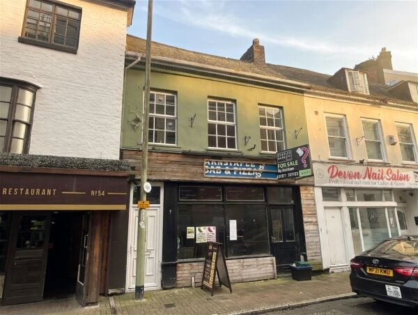 Auction Lot: Vacant Mixed-Use Property in Barnstaple Town Centre For Sale in Barnstaple