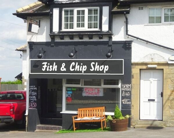 Unopposed village fish & chip shop, north-west of Leeds Unopposed village fish & chip shop, north-west of Leeds