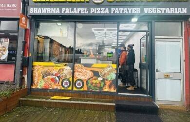 Middle Eastern shawrma takeway in Manchester 