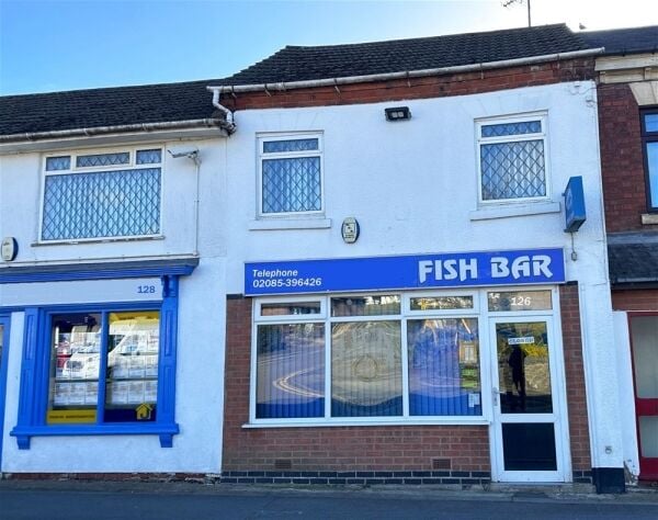 Long-established fish & chip shop, busy Markfield village