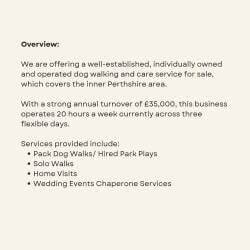 Dog walking business Perthshire