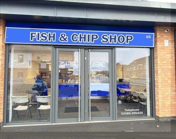 Modern fish & chip takeaway, end-of-parade Upton Modern fish & chip takeaway, end-of-parade Upton