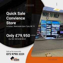 **Quick Sale** Potential to Increase Sale Convenience Store - Newcastle Upon Tyne