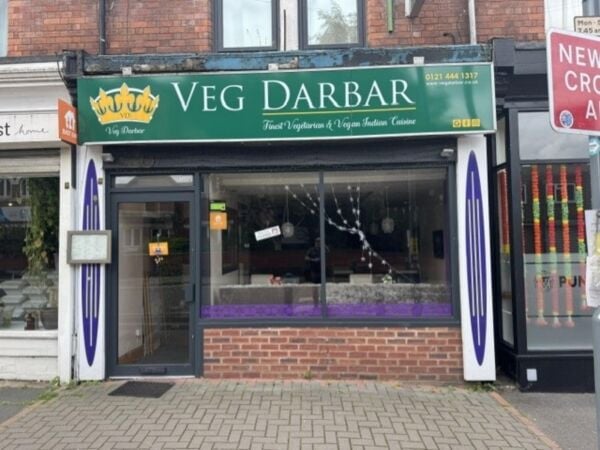 Leasehold Vegetarian & Vegan Indian Restaurant Located In Kings Heath