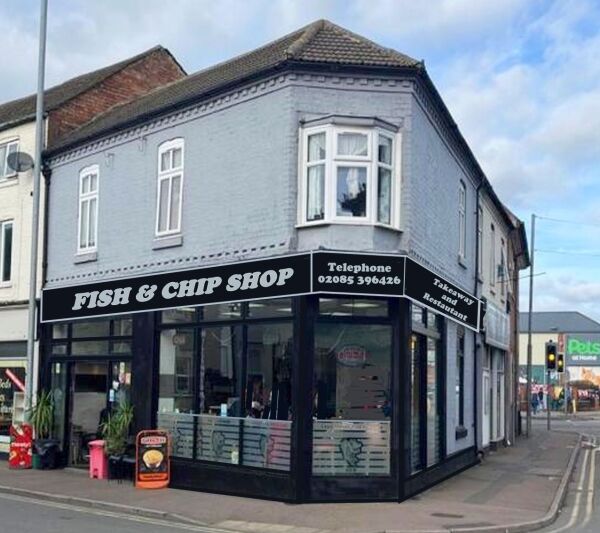 Fish & chip takeaway with 22 cover restaurant trading limited openings