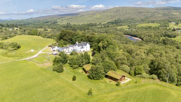 Secluded Highland lodge with cabins, income and B&B potential
