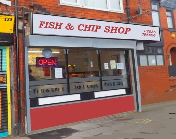 Freehold fish & chip shop closing 7.30 pm latest, same owner 31 years