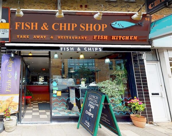 Fish & chip takeaway and restaurant, Kingston upon Thames Fish & chip takeaway and restaurant, Kingston upon Thames