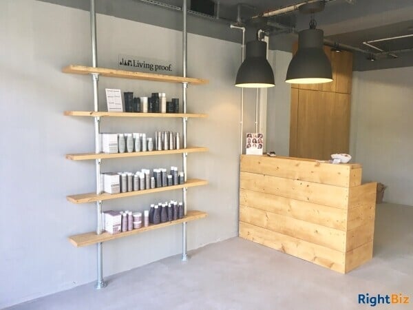 Modern industrial hair salon in Oval. Has  Been open over 3 years. It’s double front, nice park view. Photo 2