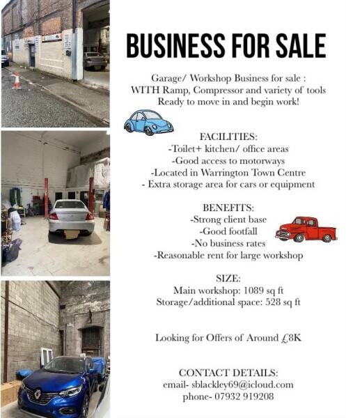Garage/Workshop Business for sale in Warrington. Photo 2