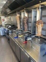 Shawarma Kebab Shop for sale w 5 large Bedroom Flat with potential to make one more shop