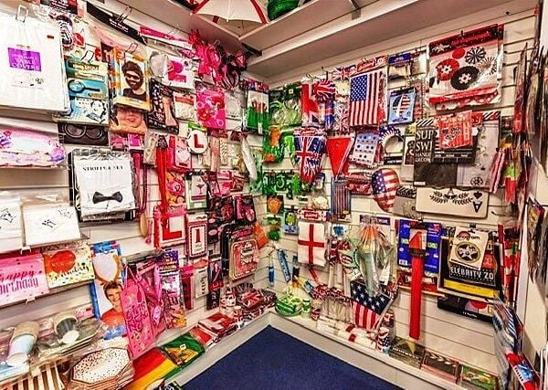 Party Shop Including Fancy Dress, Balloons, Partyware & Greeting Cards for Sale Party Shop Including Fancy Dress, Balloons, Partyware & Greeting Cards for Sale