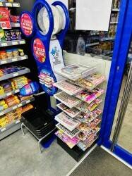 Symbol Fascia Convenience Store Opposite Busy Football Stadium Photo 3