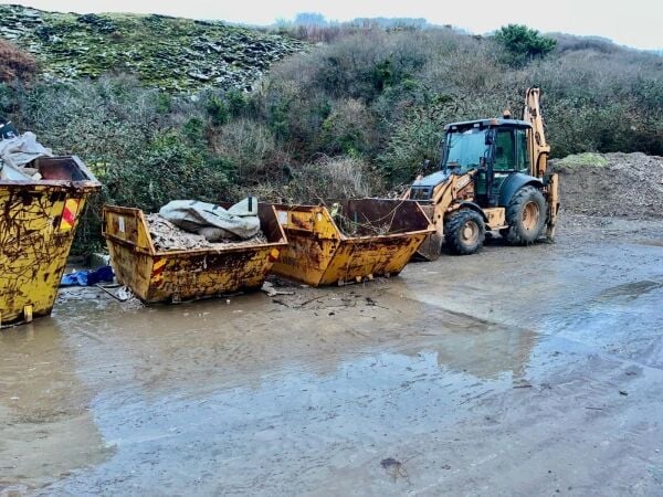 Freehold Waste Management & Skip Hire Business Located Near Tintagel, Cornwall