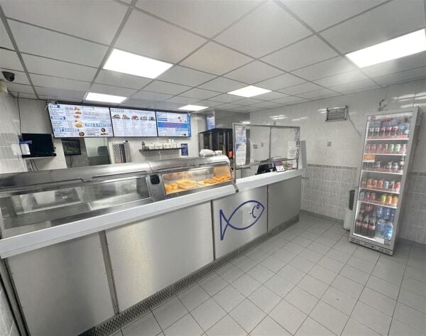 Modern purpose-built fish & chip shop, Birmingham Modern purpose-built fish & chip shop, Birmingham