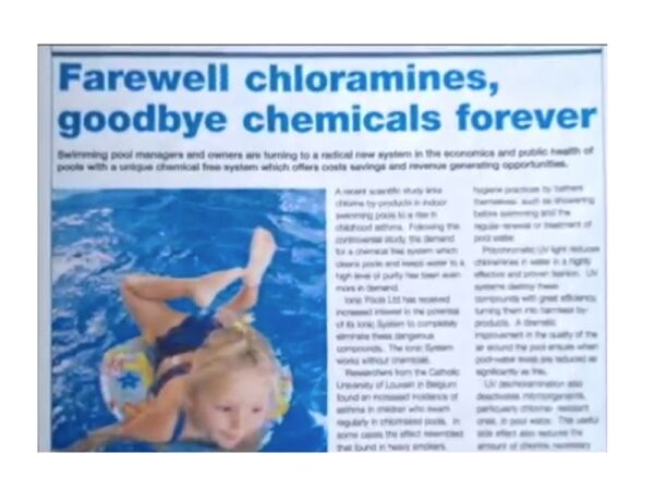 Ground-Breaking Chemical-Free Pool System – Asset Sale