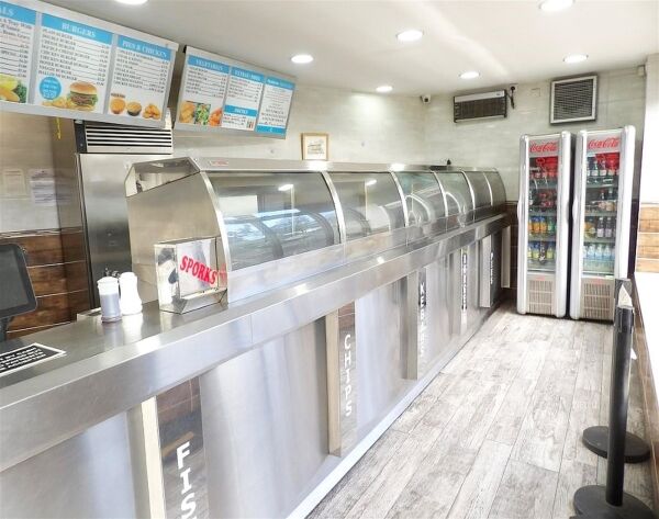 Detached fish & chip shop with three-bed home, Pennine market town Detached fish & chip shop with three-bed home, Pennine market town