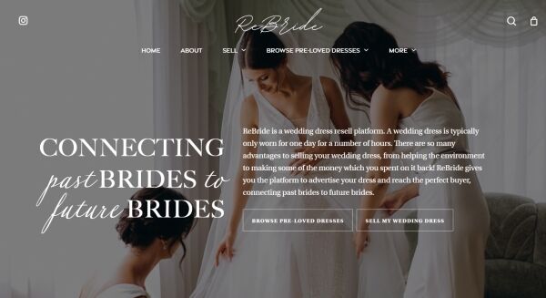 Unique Online Bridalwear Resale Platform with Strong Media Coverage