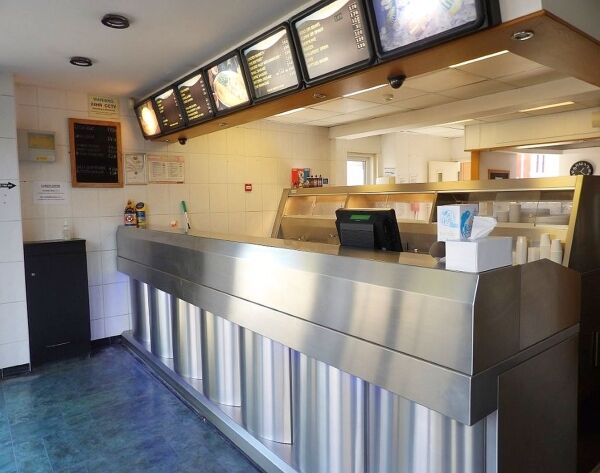 Semi-detached freehold fish & chip takeaway with unused 28 cover cafe, trading just 28 hours weekly