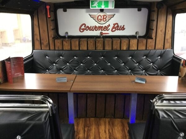 American Styled Diner Double Decker Bus