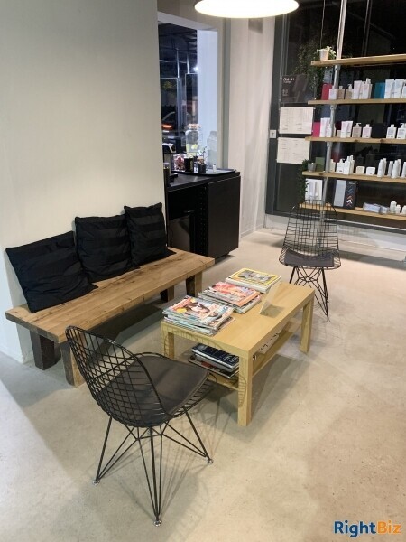 Modern industrial hair salon in Oval. Has  Been open over 3 years. It’s double front, nice park view. Photo 3