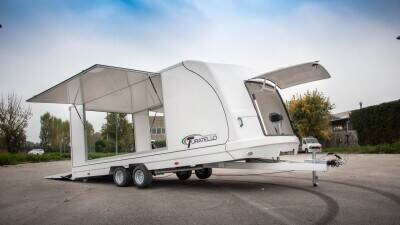 Italian made premium enclosed car Trailers and Semi-Trailers sole UK distribution rights Italian made premium enclosed car Trailers and Semi-Trailers sole UK distribution rights