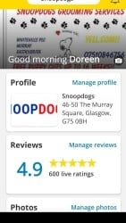 Dog grooming salon & services for sale in Glasgow 5* 1000 reviews