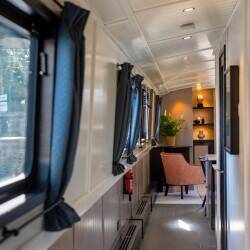 Luxury Wide Beam barge for sale in the exclusive Lime House Marina in London Luxury Wide Beam barge for sale in the exclusive Lime House Marina in London
