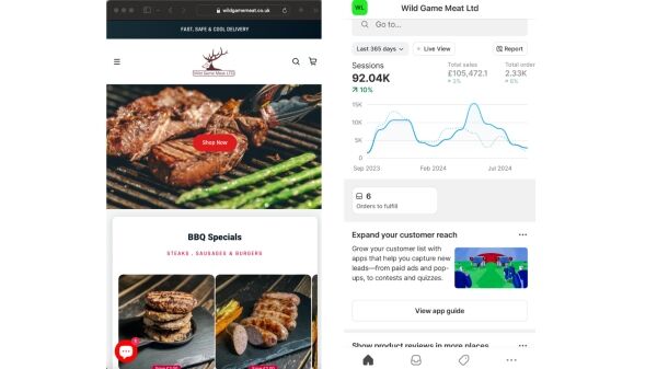 Relocatable Online Business Specialising in Premium Meat Products