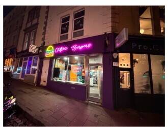 Fast food, American burger takeaway Fast food, American burger takeaway