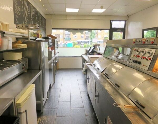 Well-fitted fish & chip shop, Colchester council estate Well-fitted fish & chip shop, Colchester council estate