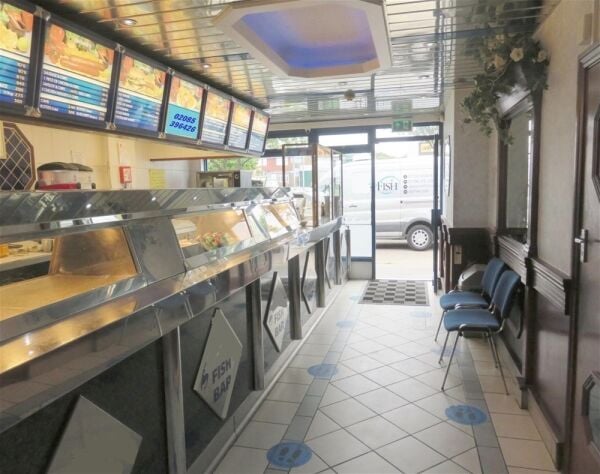 Long-established fish & chip shop, busy Sidcup parade