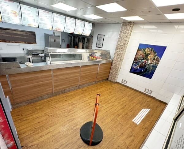 Modern attractive fish & chip takeaway with no deliveries within a highly populated residential catchment area in Staffordshire. Modern attractive fish & chip takeaway with no deliveries within a highly populated residential catchment area in Staffordshire.