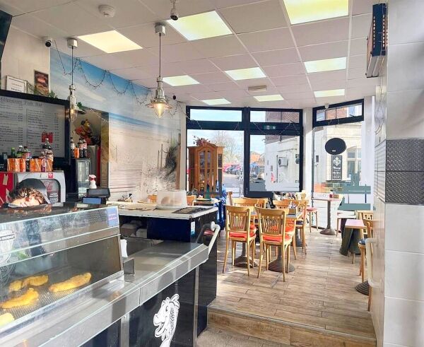 Fish & chip takeaway with 22 cover restaurant trading limited openings