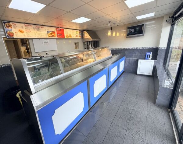Well presented fish & chip takeaway, offered freehold or new lease,same ownership 22 years.