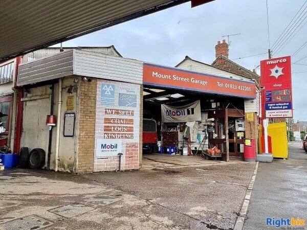 Freehold MOT Garage Services Biz, Commercial Buildings, Petrol Forecourt, Shop, Attached Stone House Photo 2